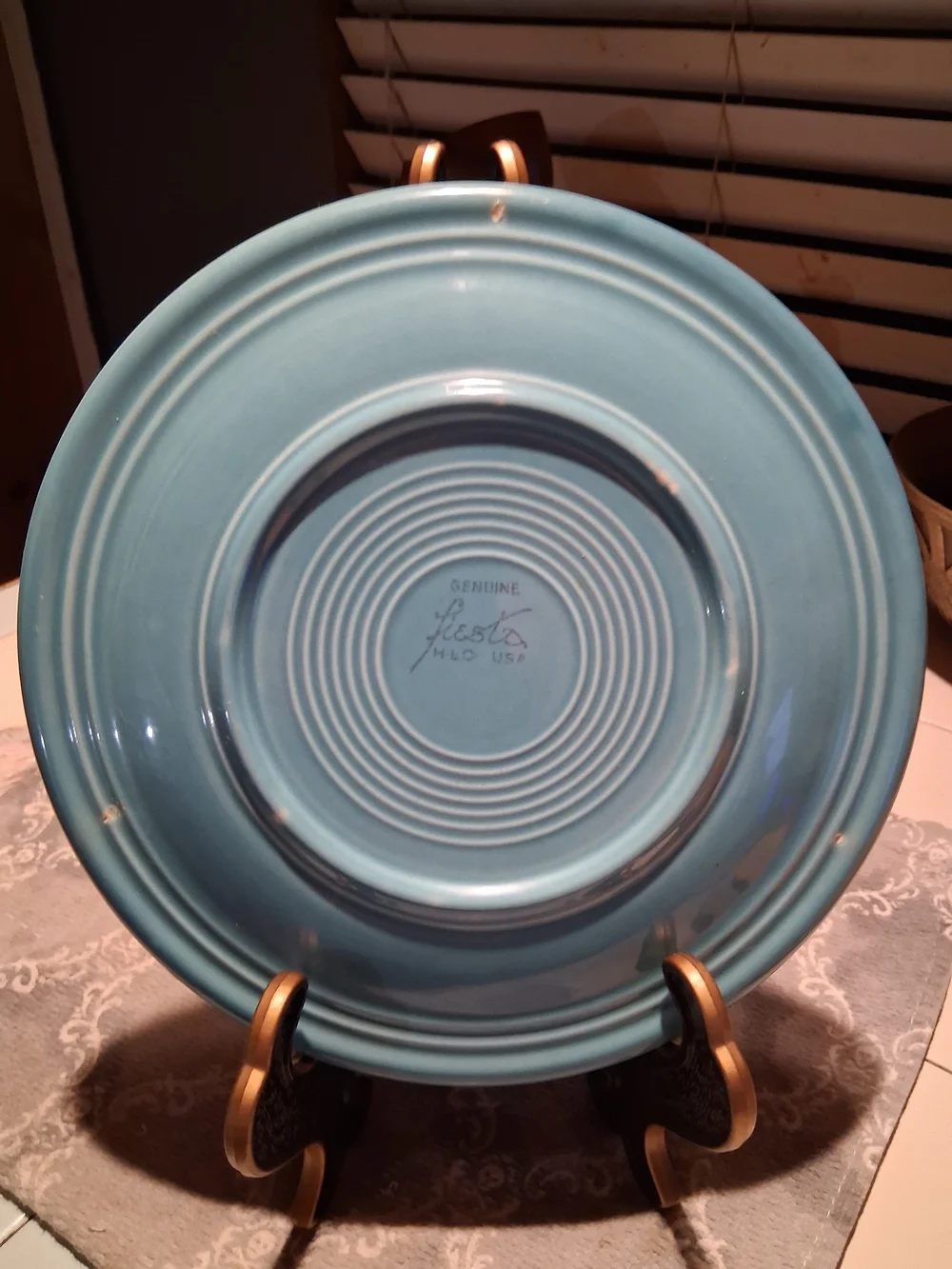 Genuine Fiesta HLC USA Slate Blue Dinner Plate